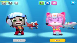 Talking Tom Sky RUN New Update Talking Tom VS TALKING ANGELA  Android IOS Gameplay HD