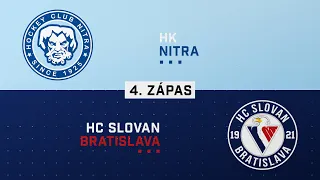 4.zápas finále HK Nitra - HC Slovan Bratislava HIGHLIGHTS