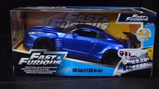 Fast & Furious 6 - Nissan GTR Ben Sopra R35 - Jada Toys Unboxing - 1/24 Scale Model Car