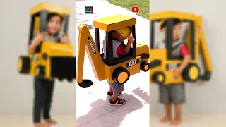 Cardboard Backhoe Costume