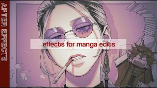 popular effects for manga edits | after effects