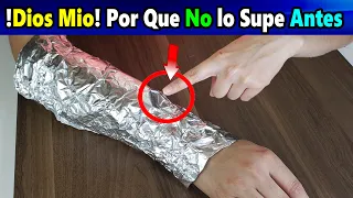 Si Coloca una hoja de papel de aluminio en tu brazo de esta manera, mira lo que sucederá