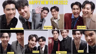 Happy new year from all our beloved Gmmtv BL couples| Ohmnanon | Offgun | Brightwin | Earthmix | ❤️