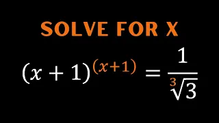 Math Olympiad preparation | How to solve this exponential equation to find the value of x ? | IMO |