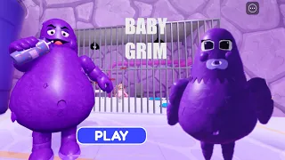 GRIMACE👿 VS Fart BABY GRIM full gameplay walkthrough#roblox#obby