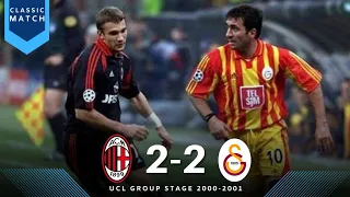 AC Milan vs Galatasaray 2-2 || UCL Group Stage 2000/2001