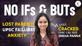 Overcoming loss, failures & anxiety Sneha cracked UPSC CSE 2023!🔥What's your excuse? #iasmotivation