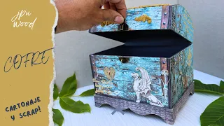 ✂️ Tutorial de Cartonaje y Scrap: Cofre Fácil 📚