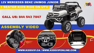 KIDSVIP 12V Mercedes Unimog Junior Kids and Toddlers Ride on Car Installation/Assembly