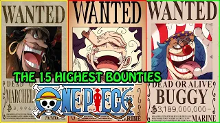 The Fifteen Highest Bounties of One Piece