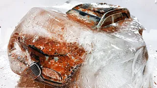 Restoration abandoned Mercedes-Maybach GLS 600 car in ice | Restore old Mercedes cars in frozen