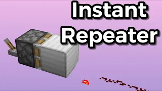 How to make an Instant Repeater in Any Version of Minecraft