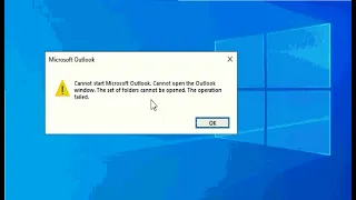 How To Fix Outlook Not Working || Opening in Windows 10 #outlook2016 #windows 10