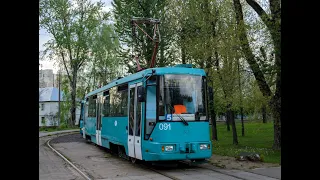 Минск.Поездка на трамвае №5 ДС Озеро - ДС Зелёный луг