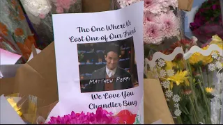 Fans Honor Matthew Perry Outside 'Friends' Apartment