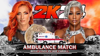 WWE 2K24 | Becky Lynch Vs Jade Cargill - Ambulance Match