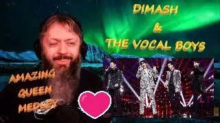 Dimash Kudaibergen & Super Vocal Boys - QUEEN Medley - Reaction!!