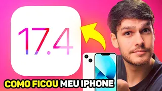 iOS 17.4 | COMO FICOU MEU IPHONE APÓS ATUALIZAR