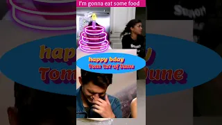 Tom Holland birthday and Zendaya will come for the food #shorts #tomholland #zendaya