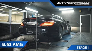 Mercedes SL63 AMG / Stage 1 By BR-Performance / 1123 Nm !!