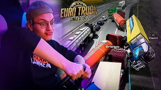 Вованыч СКИНУЛ ФУРУ С МОСТА | Euro Truck Simulator 2 | Нарезка стрима ФУГА TV