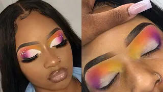 Affordable Drugstore Multi- Color Cut Crease | Client Makeup Tutorial