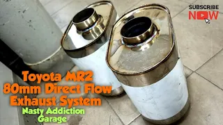 Toyota MR2 80mm Direct Flow Exhaust System / Nasty Addiction Garage