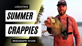 Locating Summer Crappies on the Mississippi River | Easy Technique for Catching River Crappies