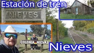 Nieves, estación de tren en el partido de Azul