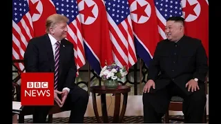 Donald Trump and Kim Jong-un meet in Vietnam - BBC News