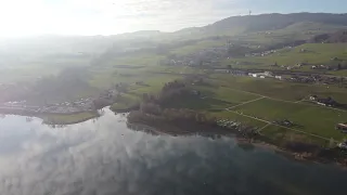 Gruyere lake, DRONE VIDEO 4K