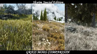 Skyrim SE - Grass Mods Comparison (RE-Updated)