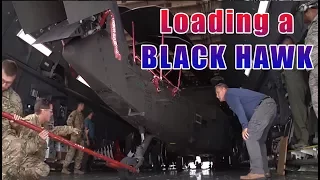AASLT Soldiers prepare and load HH 60 medevac Blackhawk Helicopters