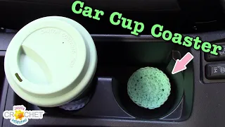 Car Cup Holder Coaster - Crochet Quick Fix - Pattern & Tutorial