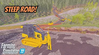 creating logging road - FS22