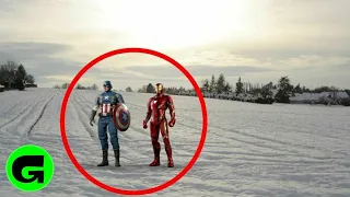 TOP 5 TIMES REAL AVENGERS CHARACTERS CAUGHT ON CAMERA & SPOTTED IN REAL LIFE!