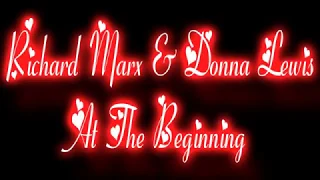 Richard Marx & Donna Lewis   At The Beginning lyrics   YouTube