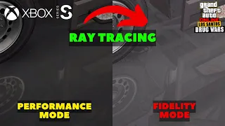 GTA V Online Ray Tracing Addition to Reflective surfaces in Xbox Series S Fidelity Mode