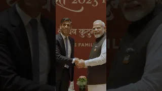 PM Rishi Sunak meets PM Modi in India | Behind the scenes