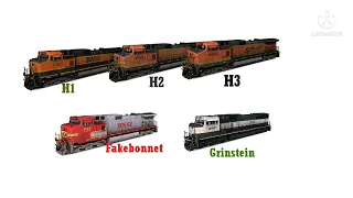 Which BNSF Paint Schemes Do You Prefer