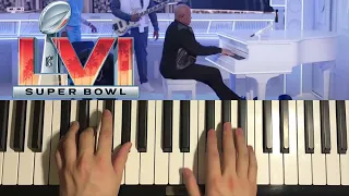 How To Play - Dr. Dre Super Bowl Piano Solo (Piano Tutorial Lesson)