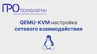 QEMU KVM настройка сетевого взаимодействия