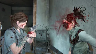 The Last of Us 2 Remastered PS5 Brutal Stealth & Aggressive Kills - The Hospital GROUNDED NO DAMAGE