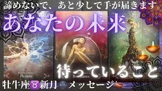 【もう少しで手が届きます。】あなたの未来待っていること💫牡牛座♉新月️🌚本気メッセージ✨