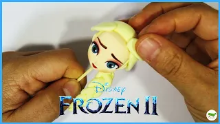 Making  Frozen 2 Elsa with air dry clay/clay tutorial