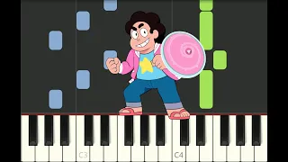 piano tutorial "LOVE LIKE YOU" from STEVEN UNIVERSE (end theme), 2013, with free sheet music