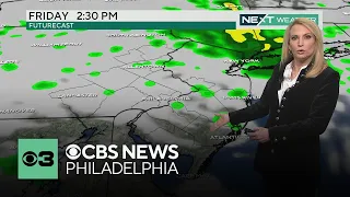 More windy weather with some rain showers in Philadelphia region