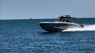 All kinds of boats hit the waves at Haulover inlet!