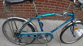 My Blue 1968 Schwinn Stingray Fastback Muscle bike