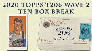 Breaking 10 Boxes of 2020 Topps T206 Wave 2 Baseball Cards